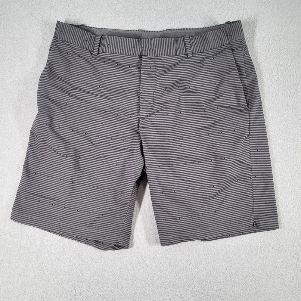 Adidas Golf Shorts‎ Men's 36 Gray Flat Front Performance Casual Athletic